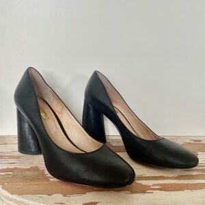 Louise et Cie Black Block Heel Pumps